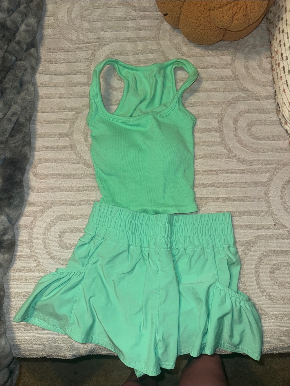Green Tank Top & Short Set - Altar’d State